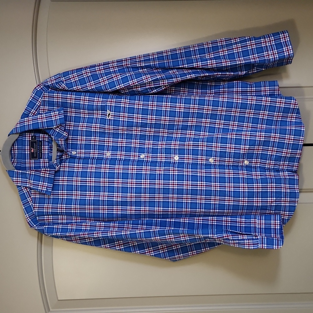 Vineyard Vines plaid button up